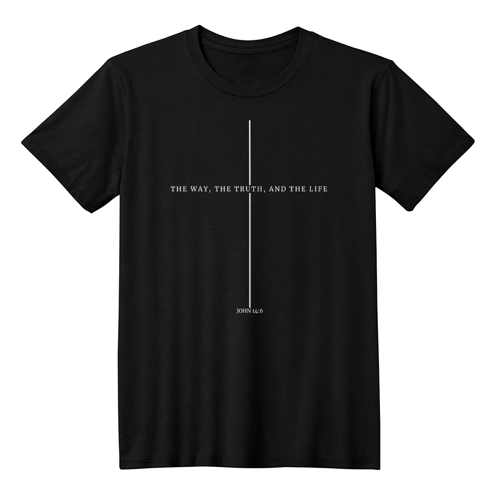 John 14:6 Christian T-Shirt – The Way, The Truth, The Life Tee