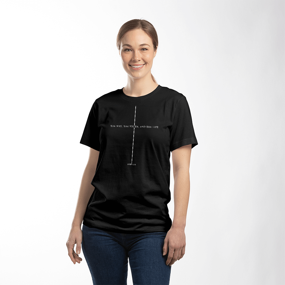 John 14:6 Christian T-Shirt – The Way, The Truth, The Life Tee