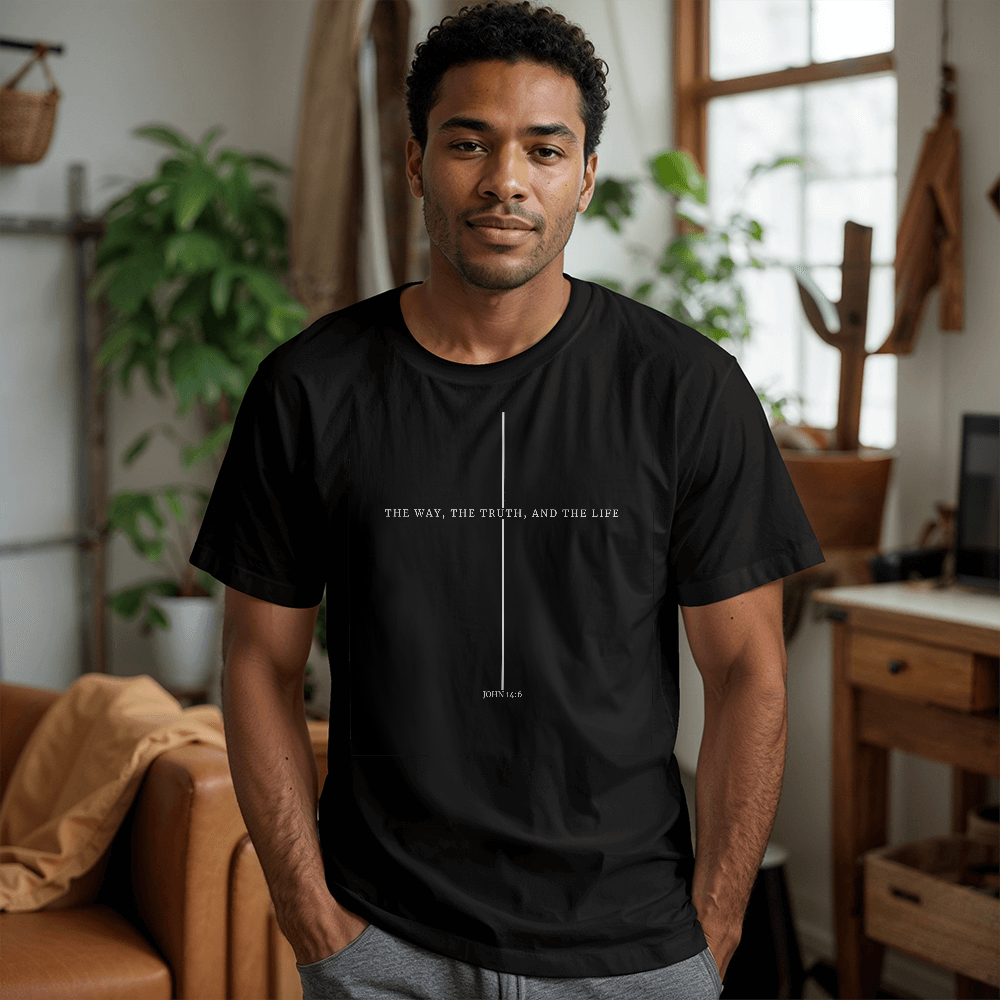 John 14:6 Christian T-Shirt – The Way, The Truth, The Life Tee