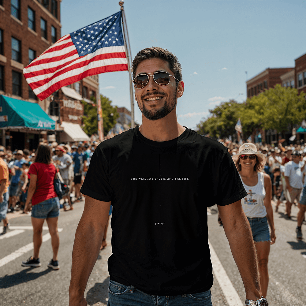 John 14:6 Christian T-Shirt – The Way, The Truth, The Life Tee