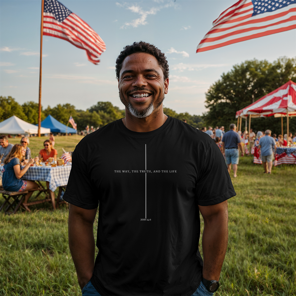 John 14:6 Christian T-Shirt – The Way, The Truth, The Life Tee