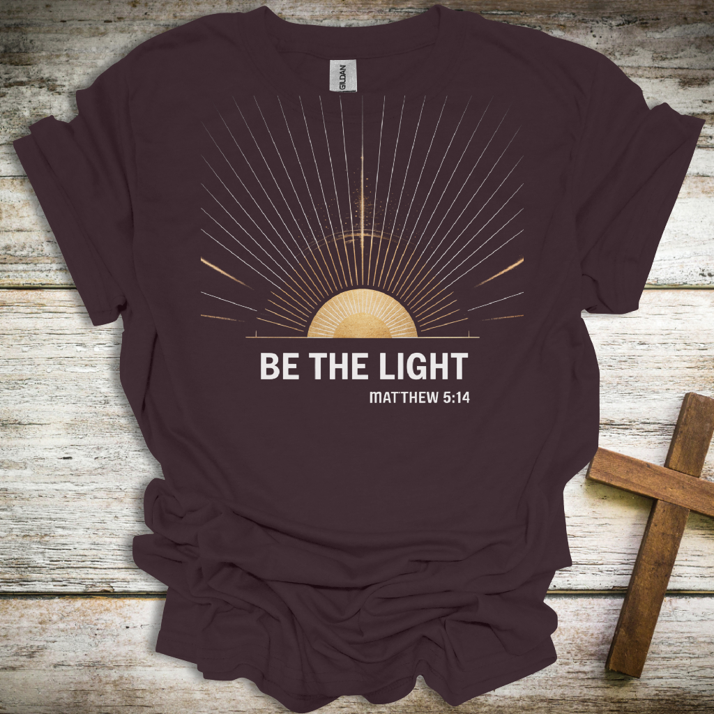 Inspirational Scripture Unisex T-Shirt - "Be The Light" Matthew 5:14