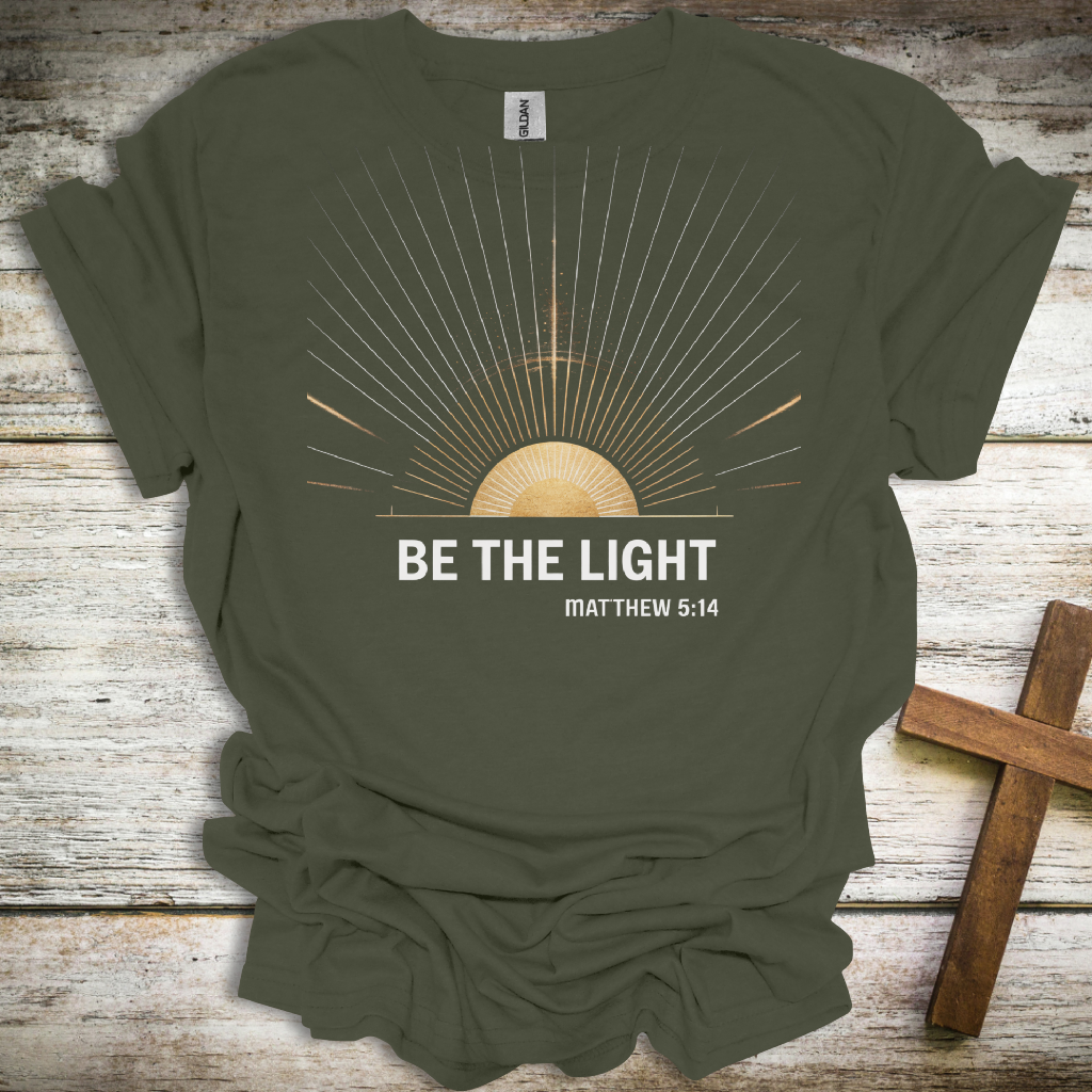 Inspirational Scripture Unisex T-Shirt - "Be The Light" Matthew 5:14