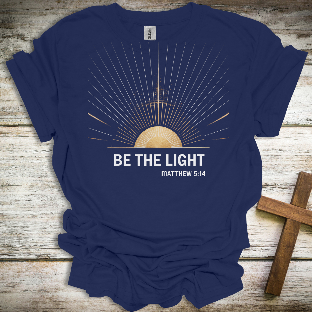 Inspirational Scripture Unisex T-Shirt - "Be The Light" Matthew 5:14