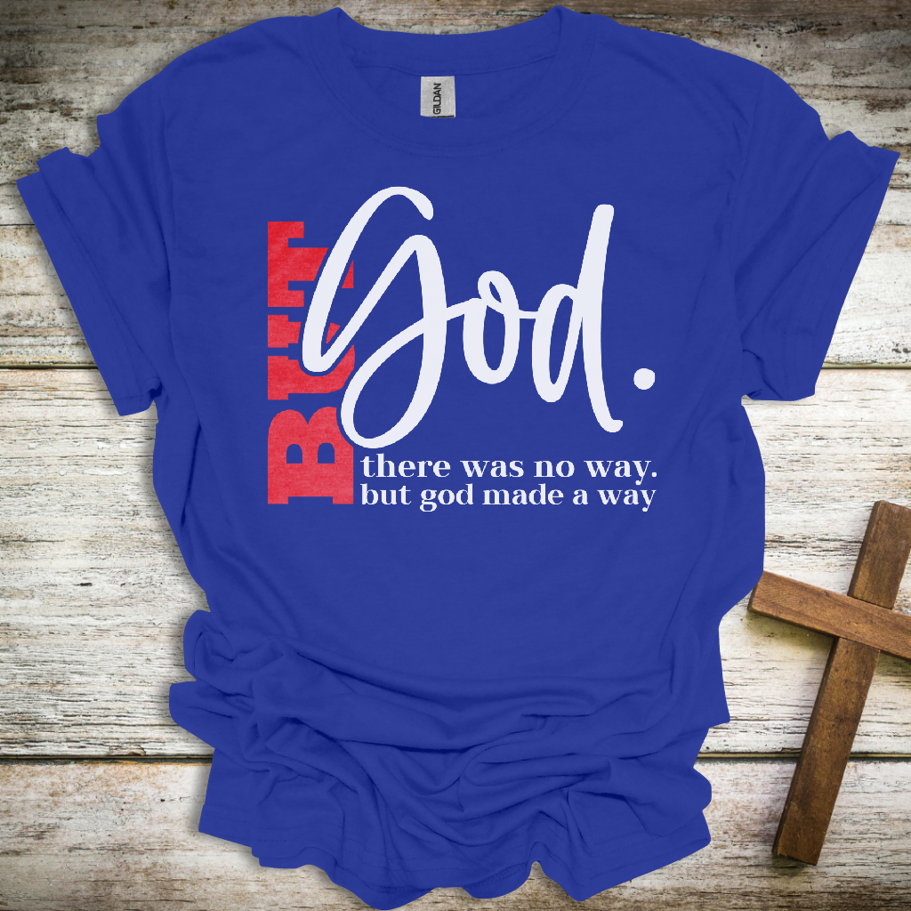 But God T-Shirt – Inspirational Christian Unisex Tee – Faith Over Fear Softstyle Shirt