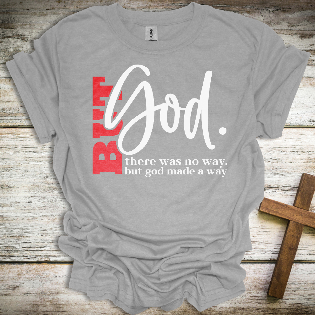 But God T-Shirt – Inspirational Christian Unisex Tee – Faith Over Fear Softstyle Shirt