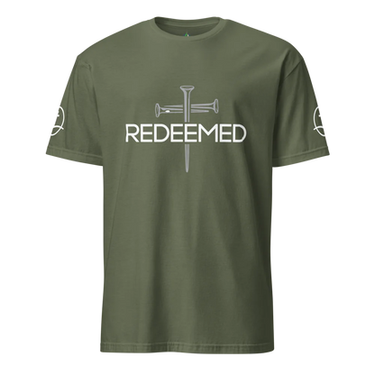 Redeemed Christian T-Shirt – Nail Cross Design Faith Tee