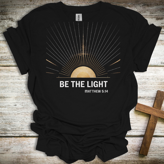 Inspirational Scripture Unisex T-Shirt - "Be The Light" Matthew 5:14