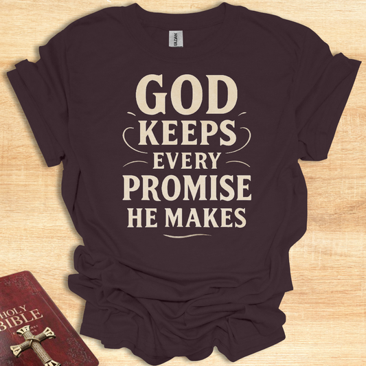 Faith-Inspired T-Shirt - God Keeps Every Promise