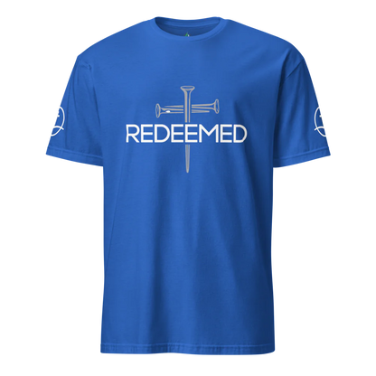 Redeemed Christian T-Shirt – Nail Cross Design Faith Tee