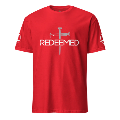 Redeemed Christian T-Shirt – Nail Cross Design Faith Tee